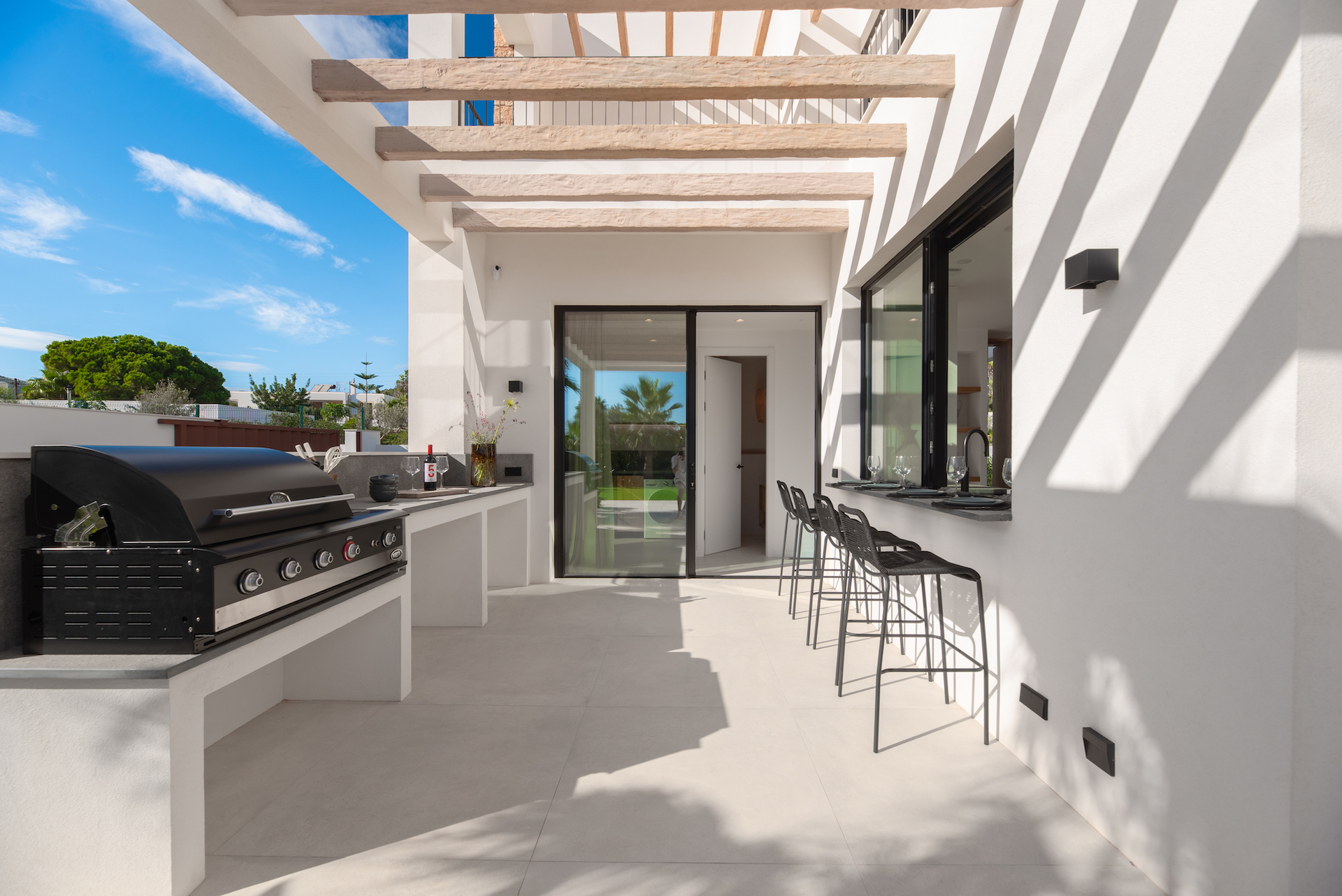 Resa Estates villa sant Jordi modern Ibiza for sale exterior bbq.jpg